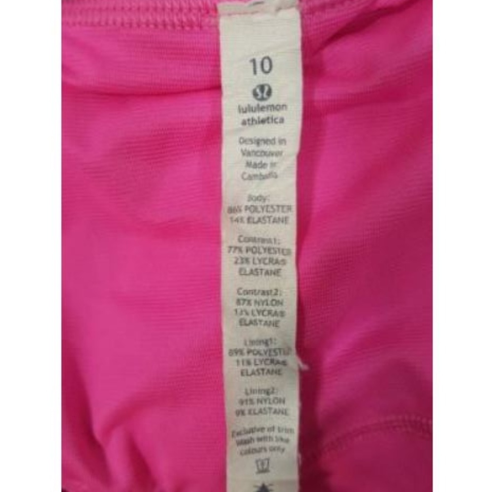 Lululemon Run Speed Short 10 Raspberry Glo Pink - Picture 7 of 7